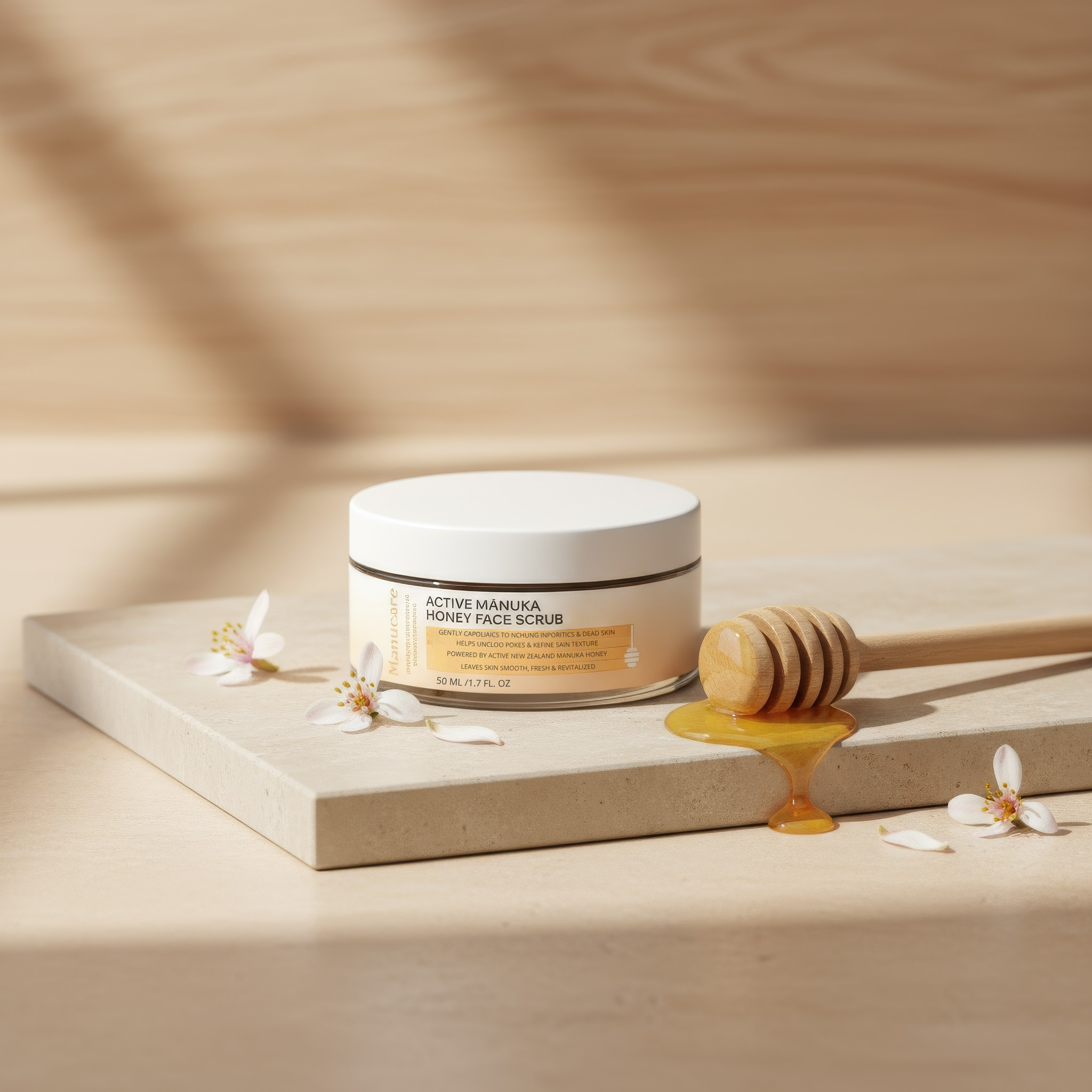 Active Mānuka Honey Face Scrub