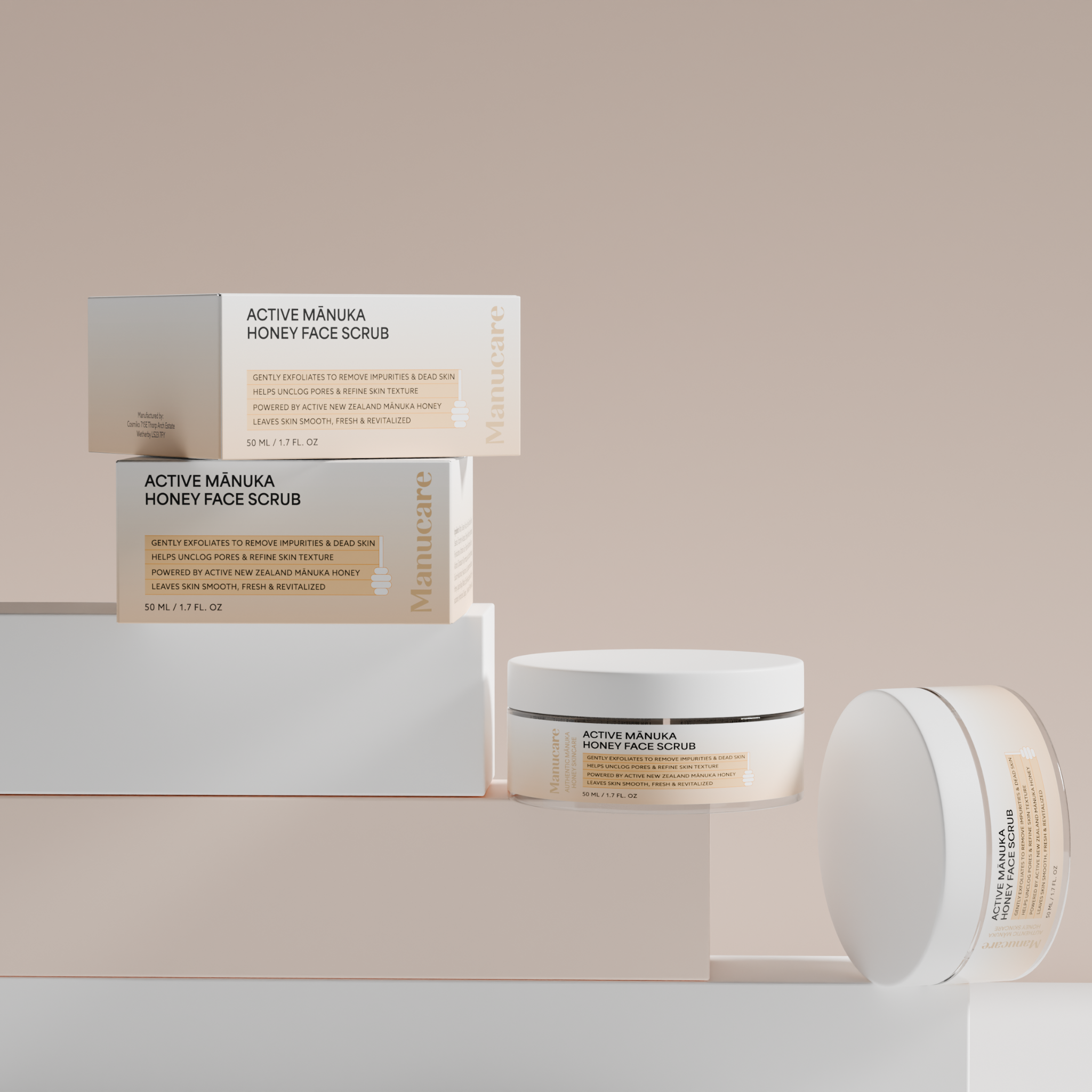 Active Mānuka Honey Face Scrub